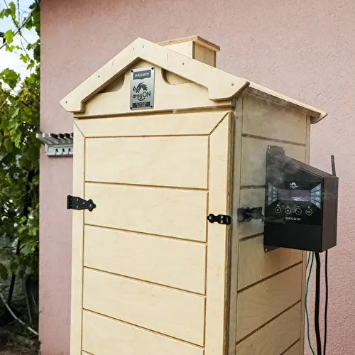 Kūpinātava dragON PLYWOOD NATURE – bezrāmja, modulāra, ar Wi‑Fi kontrolieri, 320 L - 9