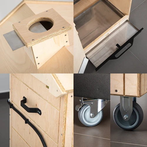 Kūpinātava dragON PLYWOOD NATURE – bezrāmja, modulāra, ar Wi‑Fi vadību, 320 L - 6