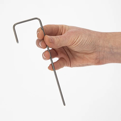 L veida tērauda piespraudes agrotekstilam - 100 gab. - 5