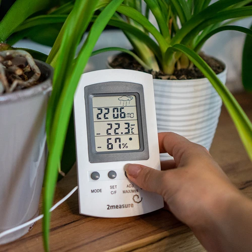 Laikapstākļu stacija – elektroniska, ar zondi, balta - 8