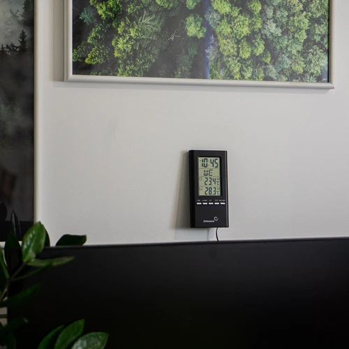 Laikapstākļu stacija – elektroniska, ar zondi, melna - 6