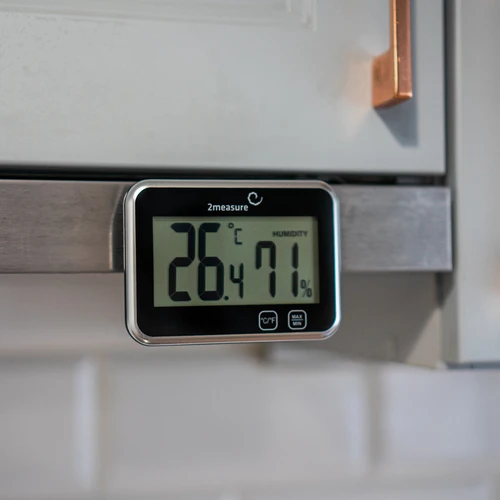 Laikapstākļu stacija – elektroniska, bezvadu, melna - 10