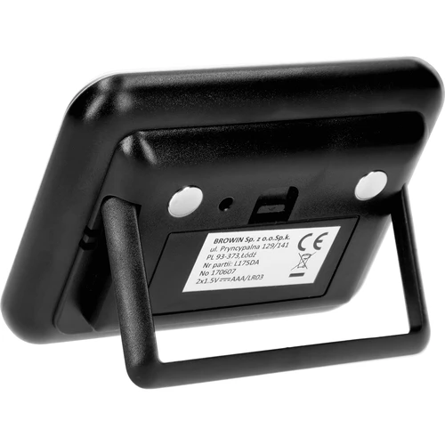 Laikapstākļu stacija – elektroniska, bezvadu, melna - 3