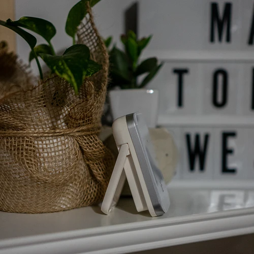 Laikapstākļu stacija RCC, DCF – elektroniska, bezvadu, ar apgaismotu sensoru, balta - 12