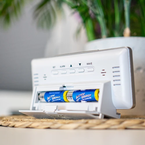 Laikapstākļu stacija RCC, DCF – elektroniska, bezvadu, ar apgaismotu sensoru, balta - 13