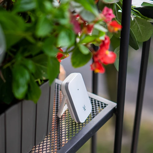 Laikapstākļu stacija RCC, DCF – elektroniska, bezvadu, ar apgaismotu sensoru, balta - 15