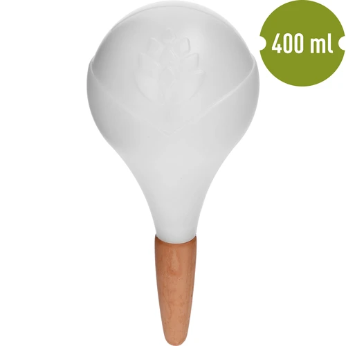 Laistīšanas bumba augiem, balta matēta ar keramikas kājiņu, 400 ml - 2