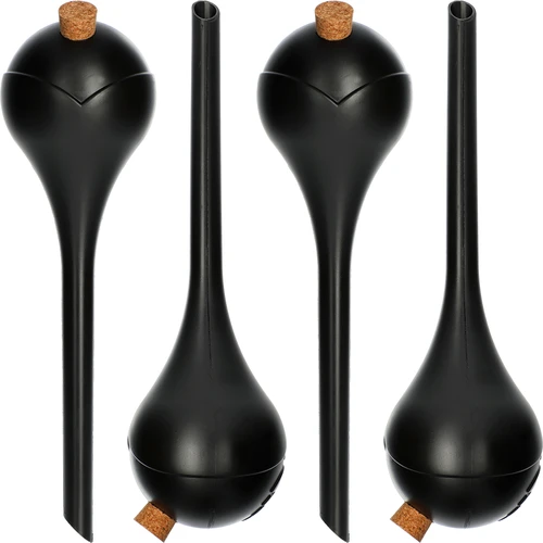 Laistīšanas bumbas augiem, melnas, matētas, ar korķi, 400 ml, 4 gab.