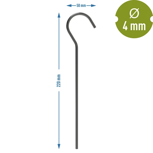 Liektie telts mietiņi - 10 gab. - 6