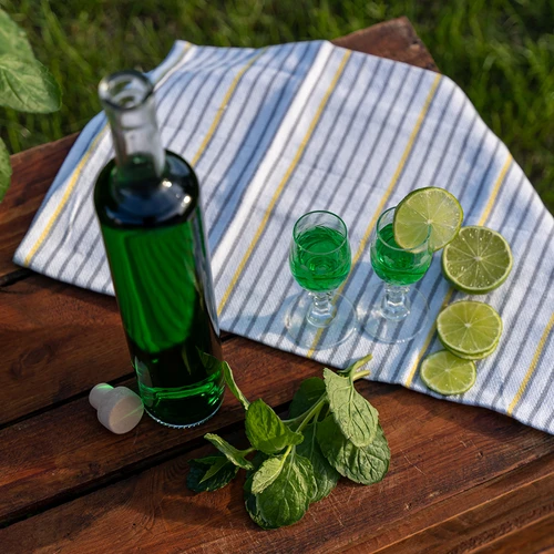 Marina pudele ar korķi, caurspīdīga 0,5 L - 6