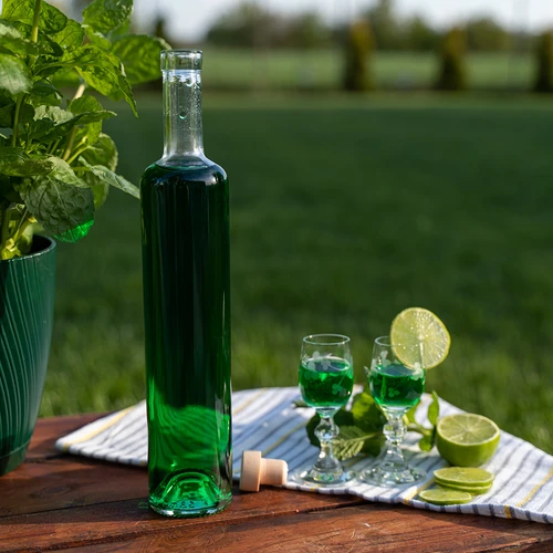 Marina pudele ar korķi, caurspīdīga 0,5 L - 5