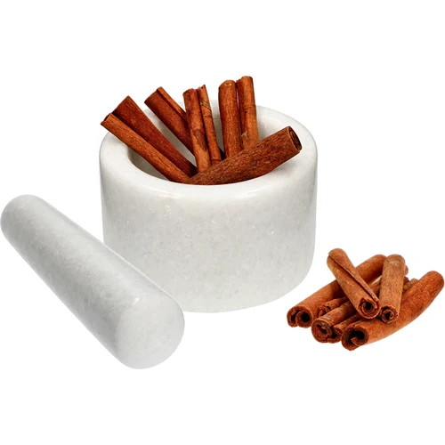 Marmora virtuves piesta, balta, Ø 10 cm - 8