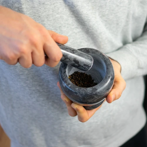 Marmora virtuves piesta, melna, Ø 10,5 cm - 13