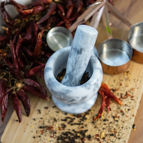 Marmora virtuves piesta, pelēka, Ø 10,5 cm - 11