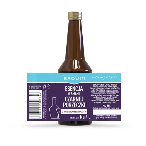 Melnās jāņogas garšas esence ar dabīgu aromātu 4 L pagatavošanai - 40 ml - 6