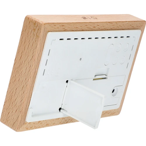 Meteostacija (RCC,DCF) - elektroniska, bezvadu, ar apgaismotu displeju, ar sensoru, balta - 5