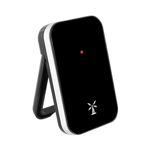 Meteostacija RCC, DCF – elektroniska, bezvadu, ar apgaismotu sensoru, melna - 3