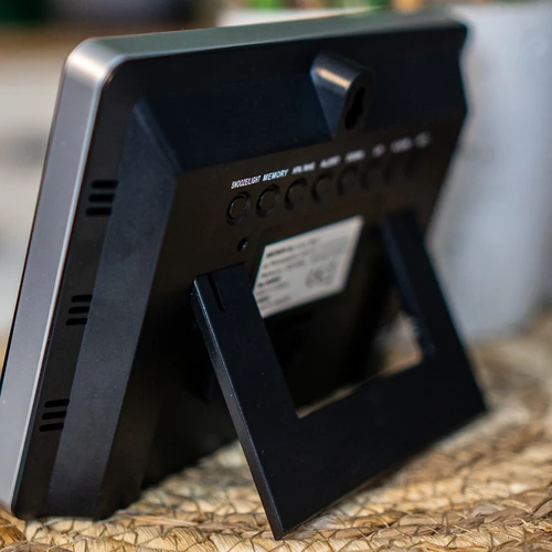 Meteostacija RCC – elektroniska, ar apgaismojumu, bezvadu, ar sensoru, melna - 15