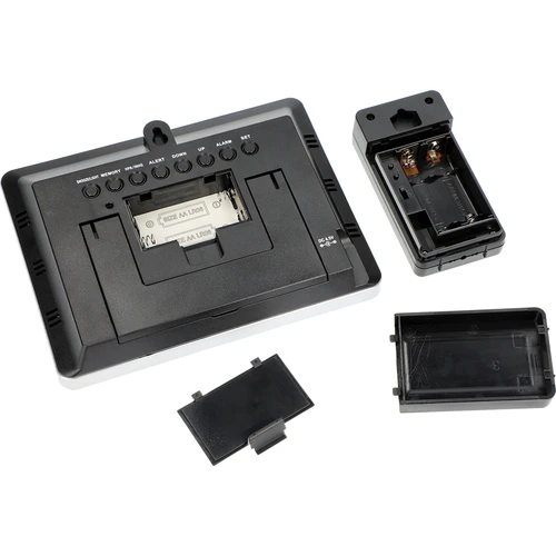 Meteostacija RCC – elektroniska, ar apgaismojumu, bezvadu, ar sensoru, melna - 8