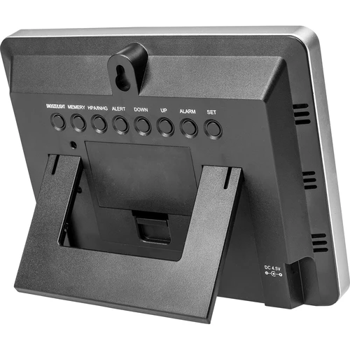 Meteostacija RCC – elektroniska, ar apgaismojumu, bezvadu, ar sensoru, melna - 3