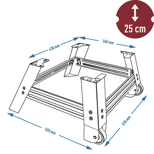 Mobilā pamatne dragON kūpinātavai 330275 - 6