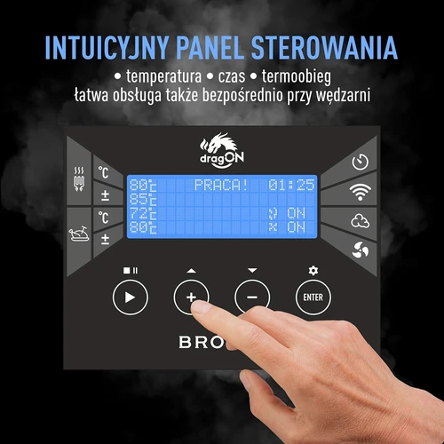 Moduļu komplekts ar Wi-Fi kontrolieri - dragON IQ 2,7 kW, dārza kūpinātavām - 6