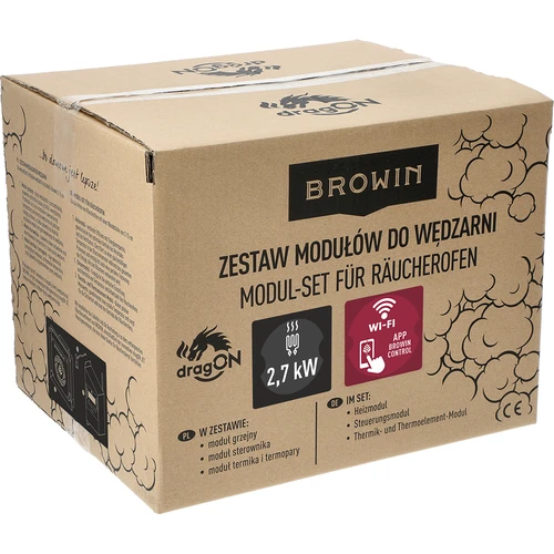 Moduļu komplekts ar Wi-Fi kontrolieri - dragON IQ 2,7 kW, dārza kūpinātavām - 11