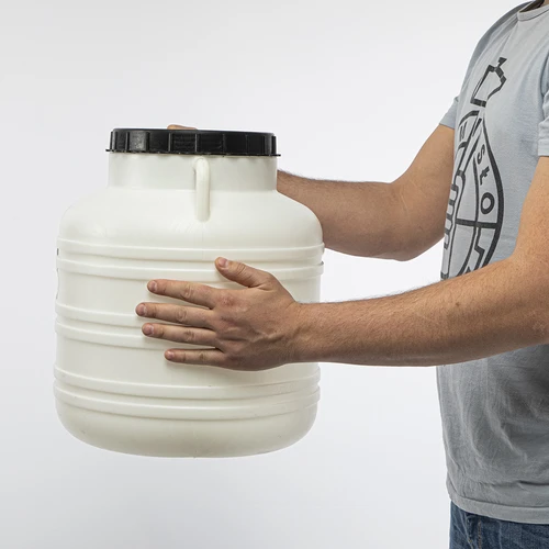 Muca skābēšanai 30 L — balta, ar rokturiem - 9