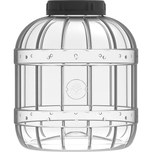 Neplīstoša, daudzfunkcionāla burka ar melnu skrūvējamo vāciņu, 3 l - 3