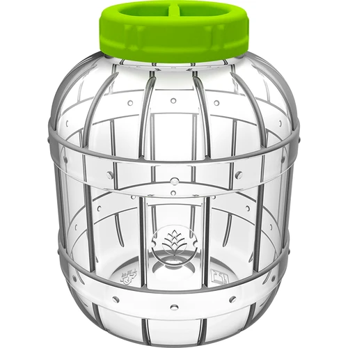 Neplīstoša, daudzfunkcionāla burka skābēšanai + knaibles, 5 L - 2