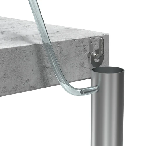 Nerūsējošā tērauda filtrēšanas kolonna, piekarināma, komplektā piederumi un aktīvā ogle - 10