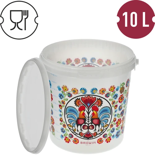 Pārtikas spainis GWIOZDA - ar vāku, 10 L - 4