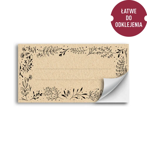 Pašlīmējošas eko etiķetes 85/45 mm - 20 gab. - 2