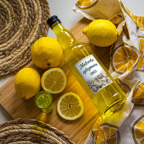 Pašlīmējošas etiķetes 60 x 90 mm pudelēm un burkām, augļu skice - 20 gab. - 5