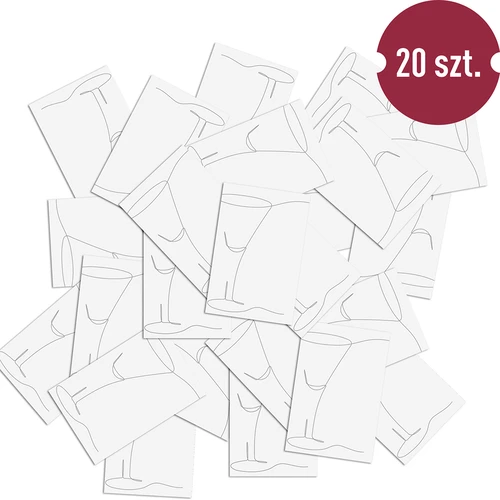 Pašlīmējošas etiķetes 60 x 90 mm pudelēm, uzlējumiem, alkoholam, degvīnam - 20 gab. - 4