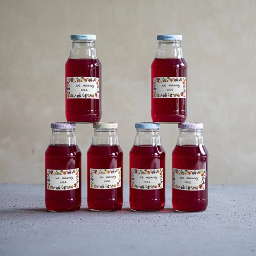 Pašlīmējošas etiķetes ar augļu motīvu 85/45 mm - 20 gab. - 7