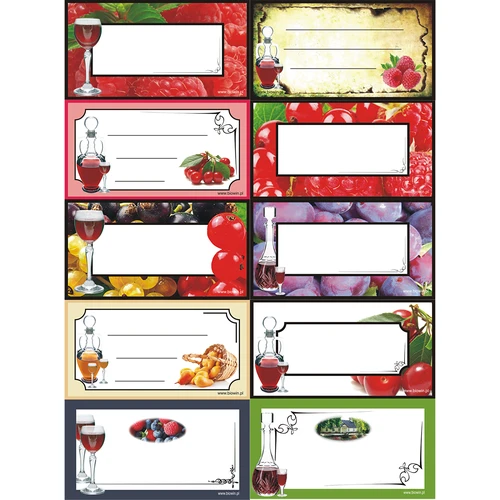 Pašlīmējošas etiķetes uzlējumiem - 30 gab.