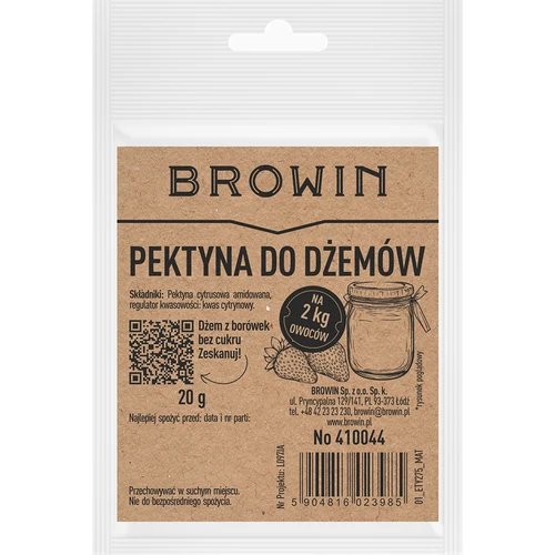 Pektīns džemiem - amidēts citrusaugļu pektīns želejošanai, 20 g