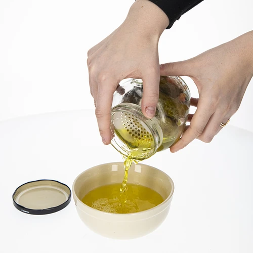 Piespiedējs - siets konservējumiem, skābējumiem un etiķim - burkām fi 82 - 8