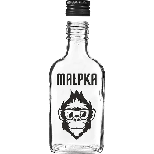 Kabatas kolbas tipa pudele 200 ml ar skrūvējamu vāciņu, apdruka “Mērkaķītis”, 1 gab. - 3