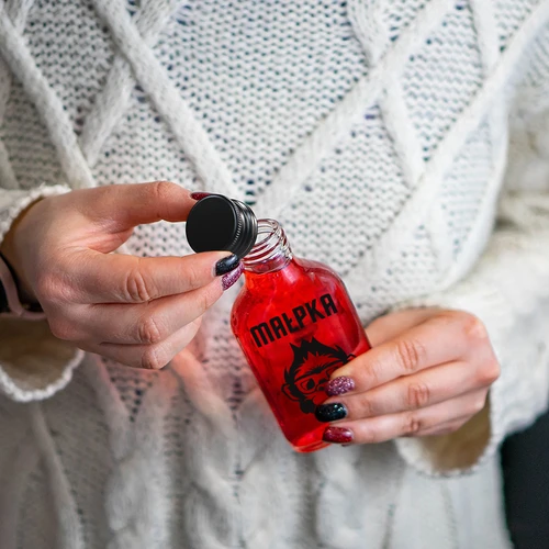 Kabatas kolbas tipa pudele 200 ml ar skrūvējamu vāciņu, apdruka “Mērkaķītis”, 1 gab. - 5