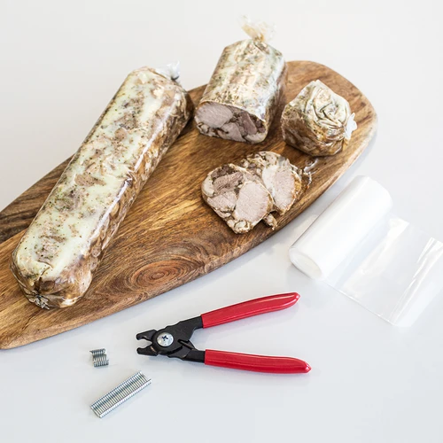 Poliamīda gaļas izstrādājumu apvalks 8m-fi73mm, 100°C - 4