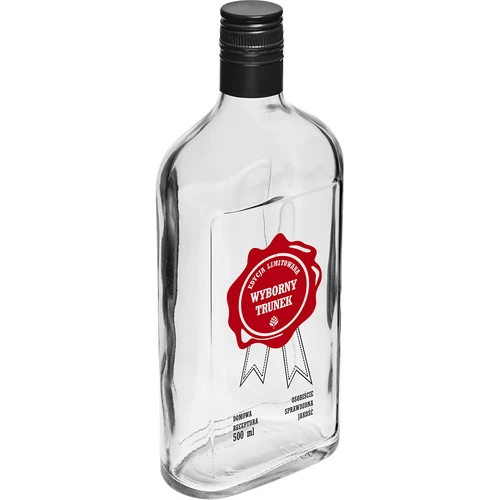 Pudele 500 ml ar vāciņu, uzdruka “Wyborny Trunek”, 1 gab. - 2