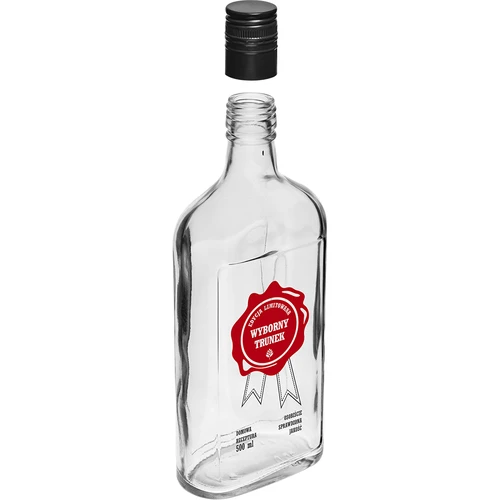Pudele 500 ml ar vāciņu, uzdruka “Wyborny Trunek”, 1 gab. - 3