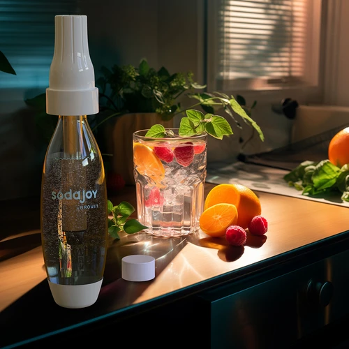 Pudele 1 l gāzētājam ar skrūvējamu vāciņu - 10