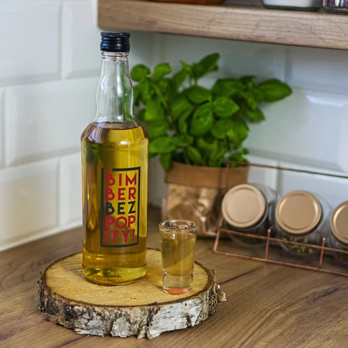 Pudele 500 ml ar skrūvējamu vāciņu un divkrāsu apdruku Kandža bez uzdzeriena - 4 gab. - 9