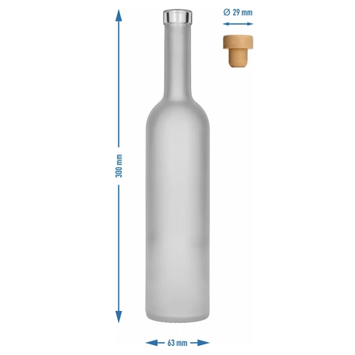 Pudele „Apsarmojusī” 0,5 l ar korķi, 1 gab. - 5