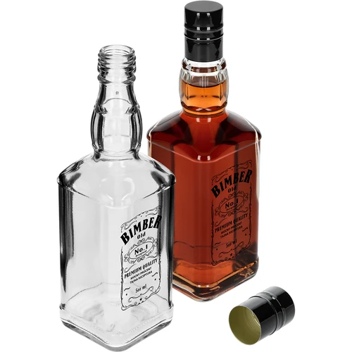 Daniels pudele 500 ml ar skrūvējamu vāciņu, ar apdruku „Bimber OLD”, 1 gab. - 4