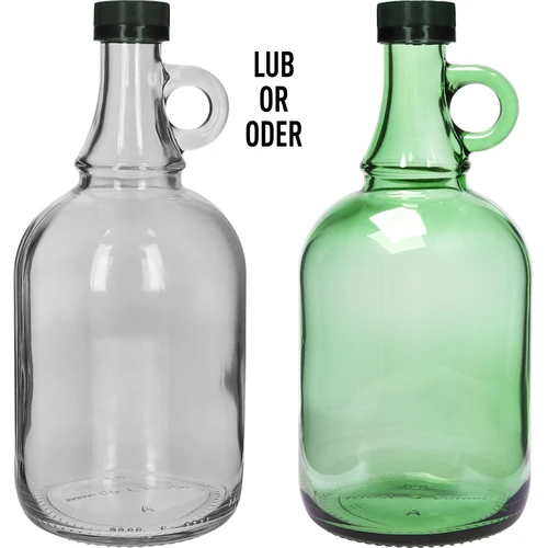 Pudele Gallone 1 l ar vāciņu, bez pītā apvalka - 3