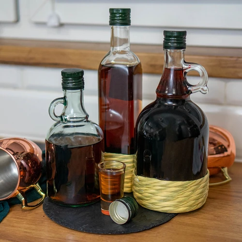 Pudele Gallone 1L pītā apvalkā, ar skrūvējamu vāciņu - 6